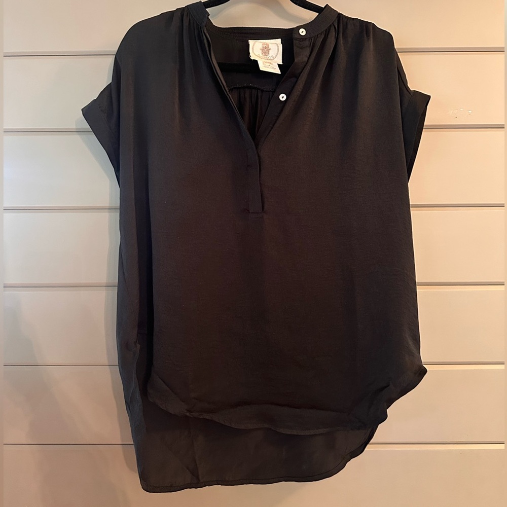 Muche Muchette Black Silky Top